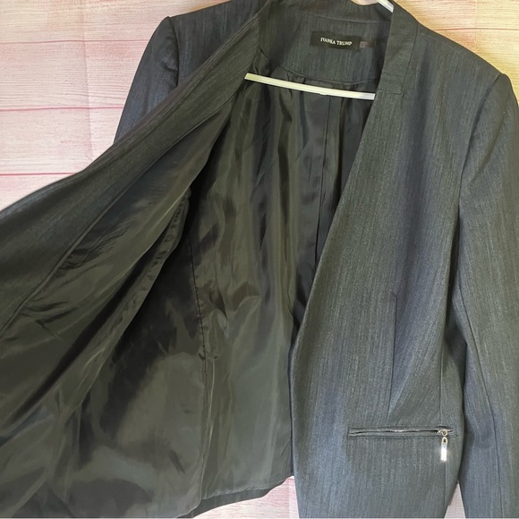 Ivanka Trump Open Front Blazer Jacket Size 14 - Picture 4 of 7